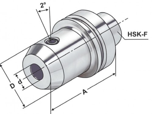 WELDONOVÝ UPÍNAČ DIN6359 DIN1835-E WHISTLE NOTCH HSK-F