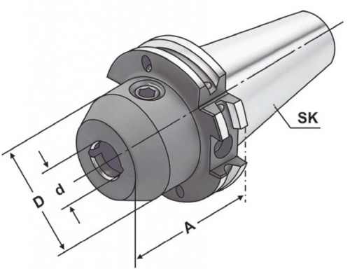 WELDONOVÝ UPÍNAČ DIN6359 PRO UPNUTÍ DIN1835B S PODÉLNÝMI CHLADÍCÍMI KANÁLKY