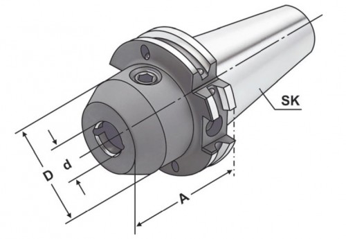 WELDONOVÝ UPÍNAČ DIN6359 PRO UPNUTÍ DIN1835B S PODÉLNÝMI CHLADÍCÍMI KANÁLKY