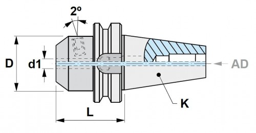 WELDONOVÝ UPÍNAČ WHISTLE NOTCH DIN6359 (NAKLONĚNÁ PLOŠKA)