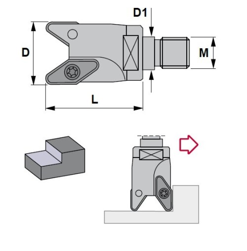 ZANOŘOVACÍ FRÉZY SE ZÁVITOVÝM ADAPTÉREM NA DESTIČKY VCGT.. - FRÉZY SPECIÁLNĚ NA HLINÍK