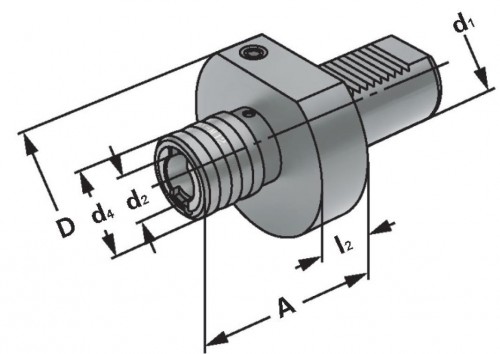 ZÁVITOVACÍ DRŽÁK PRO RYCHLOVÝMĚNNÉ ADAPTÉRY BEZ DÉLKOVÉ KOMPENZACE