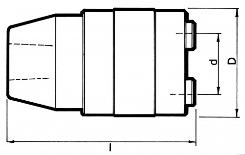 ZÁVITOVACÍ UPÍNAČ BEZ KOMPENZACE - DIN238-A S KUŽELEM
