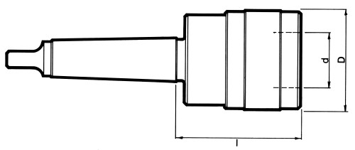 ZÁVITOVACÍ UPÍNAČ S DÉLKOVOU KOMPENZACÍ - DIN228-B