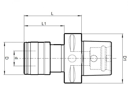 ZÁVITOVACÍ UPÍNAČ S DÉLKOVOU KOMPENZACÍ