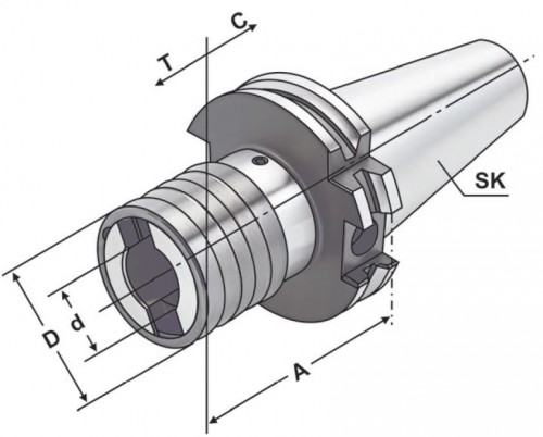 ZÁVITOVACÍ UPÍNAČ S DÉLKOVOU KOMPENZACÍ