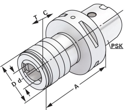 ZÁVITOVACÍ UPÍNAČ S DÉLKOVOU KOMPENZACÍ