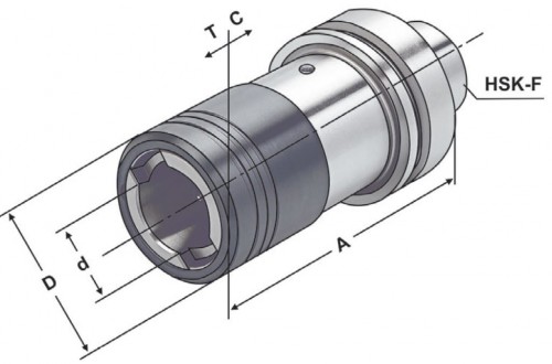 ZÁVITOVACÍ UPÍNAČ S DÉLKOVOU KOMPENZACÍ HSK-F