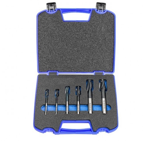 Záhlubníky pod hlavy šroubů DIN373 HSS - 180° v sadě M3+M4+M5+M6+M8+M10 Záhlubníky pod hlavy šroubů DIN373 HSS - 180° v sadě M3+M4+M5+M6+M8+M10