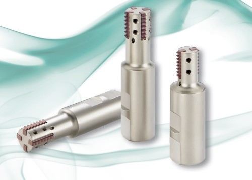 Závitové stopkové frézy s přímými drážkami s chlazením KARBIDOVÉ